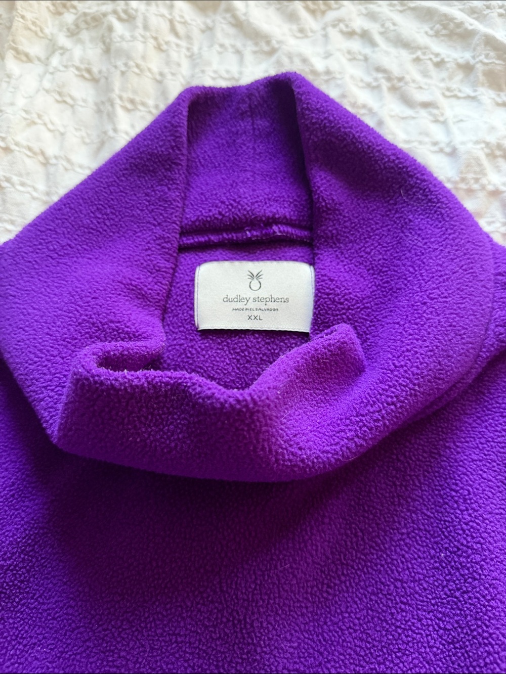 Dudley Stephens Vibrant Violet Fleece Pullover